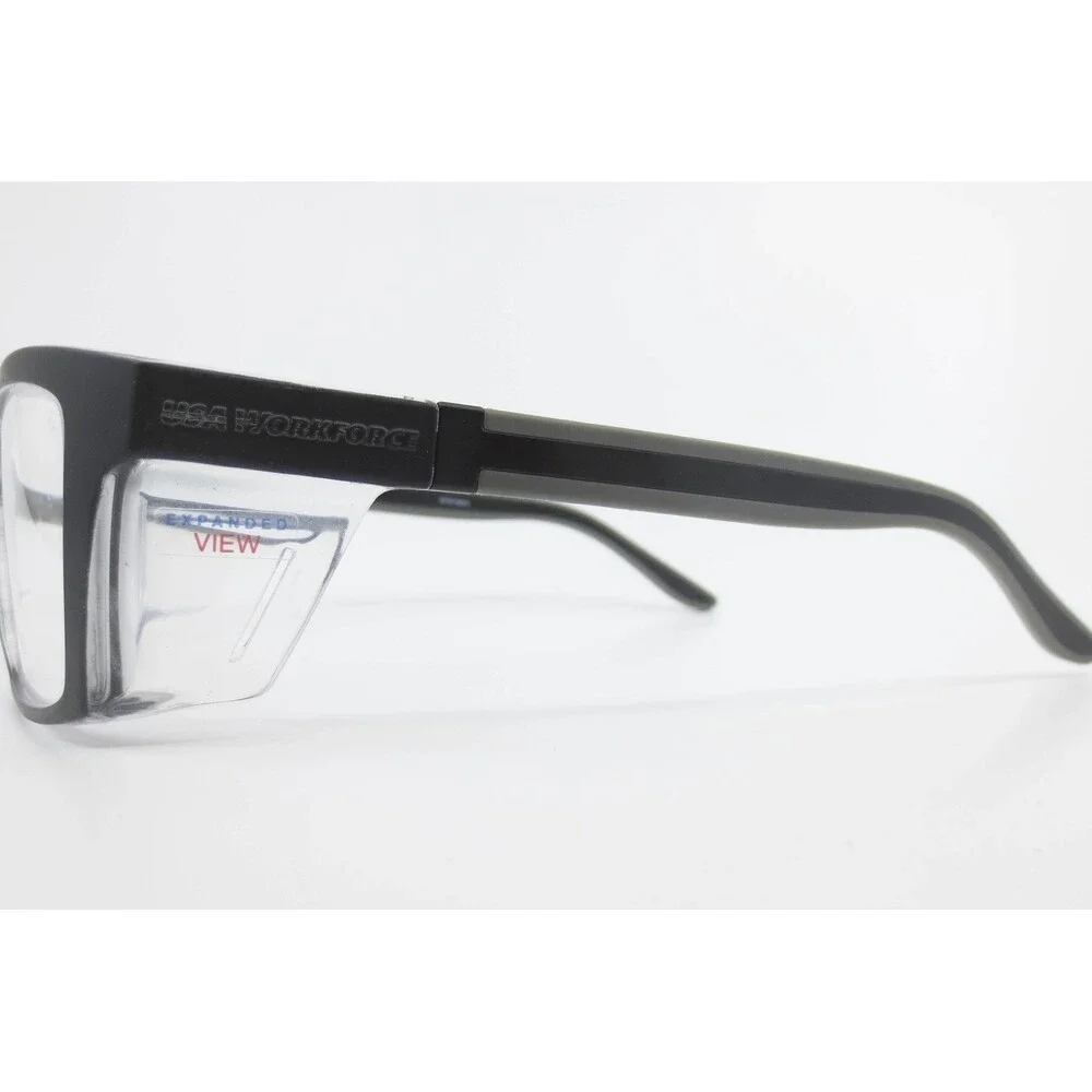 USA Workforce WF974 ArtCraft Safety Glasses Matte Black Grey Frames WF97406/61